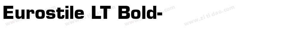 Eurostile LT Bold字体转换